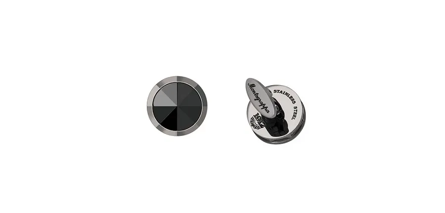 picture 2 Onyx NeroUno Linea Embellished Cufflinks