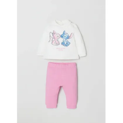 Zdjęcie OVS Komplet bluzka i spodnie DISNEY 1615074 Różowy Regular Fit