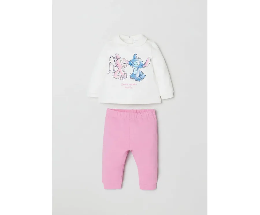 obrazek 1 OVS Komplet bluzka i spodnie DISNEY 1615074 Różowy Regular Fit