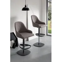 Picture Designer, swivel, leather bar chair