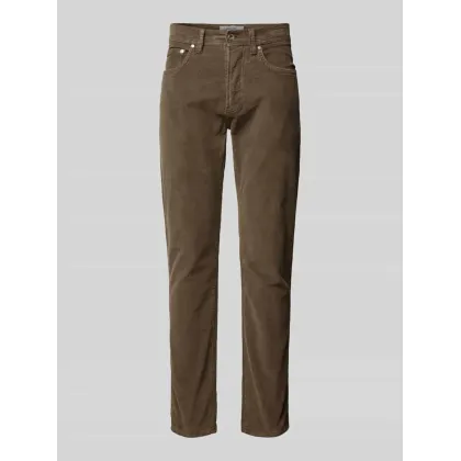 Zdjęcie Spodnie sztruksowe o kroju tapered fit z bawełną model ‘LYON’