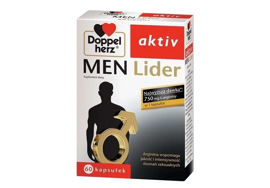 obrazek 1 Doppelherz Aktiv Men Lider, Suplement diety dla mężczyzn aktywnych seksualnie, Kapsułki DOPPELHERZ