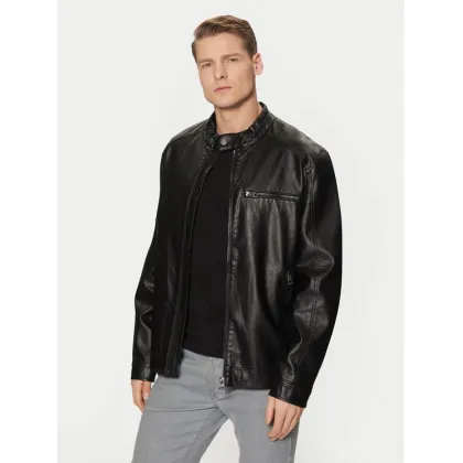 Zdjęcie Guess Kurtka z imitacji skóry M5RL00 WGU60 Czarny Regular Fit