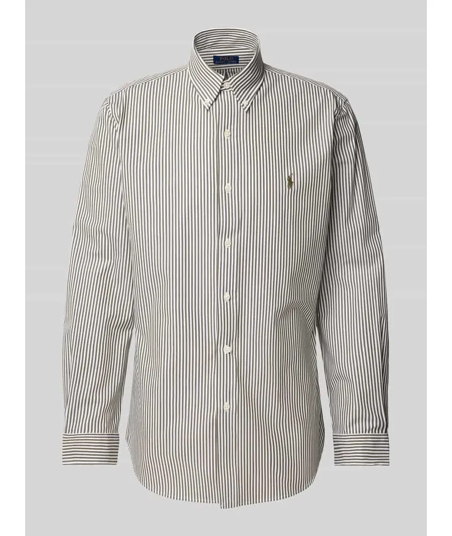obrazek 1 Koszula casualowa o kroju slim fit z kołnierzykiem typu button down