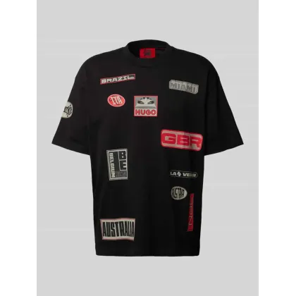 Zdjęcie T-shirt o kroju regular fit z okrągłym dekoltem model ‘Druve’