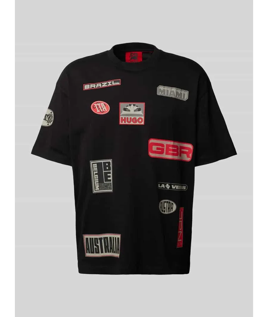 obrazek 1 T-shirt o kroju regular fit z okrągłym dekoltem model ‘Druve’