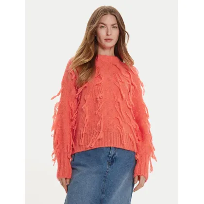 Zdjęcie ViCOLO Sweter 33050S Pomarańczowy Regular Fit