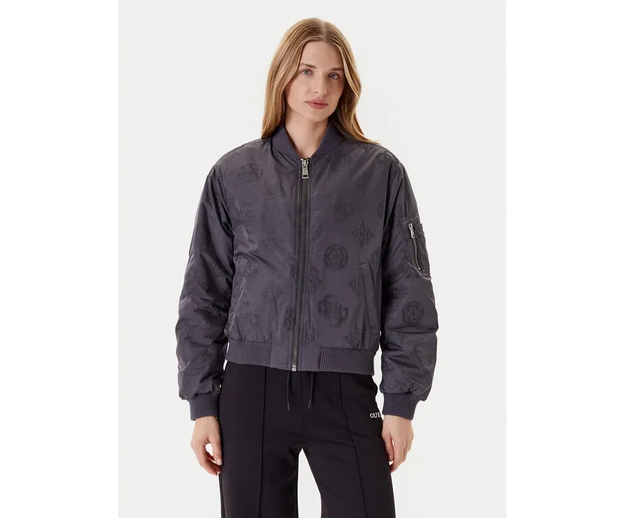 obrazek 1 Guess Kurtka bomber W5YL08 WHDK2 Szary Regular Fit