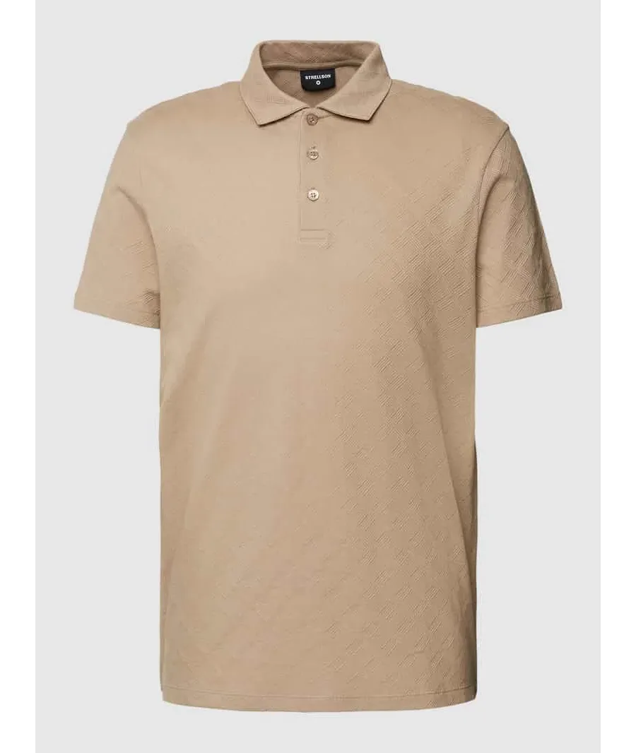 obrazek 1 Koszulka polo z fakturowanym wzorem model ‘Fadu’