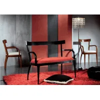Picture Fantastic, small, Italian sofa with an upholstered seat - Fratelli Mirandola