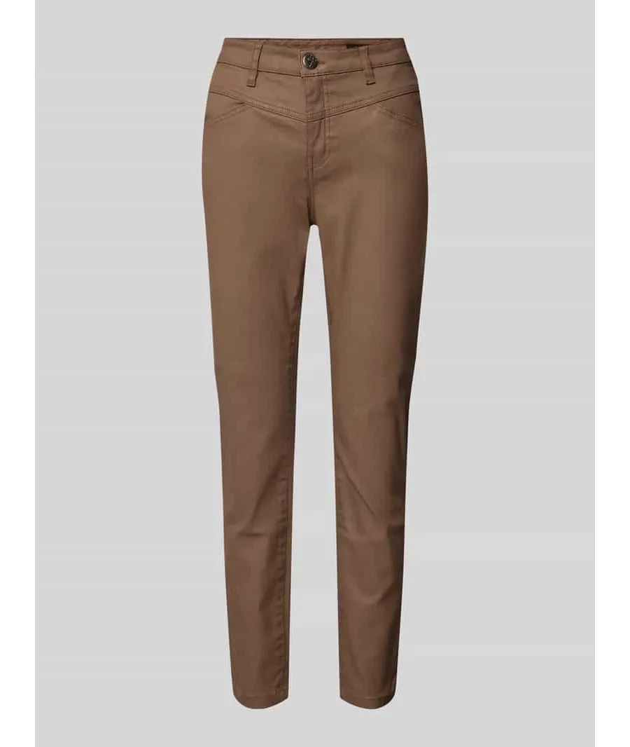 obrazek 1 Spodnie o kroju slim fit z imitacji skóry model ‘Evita remix’