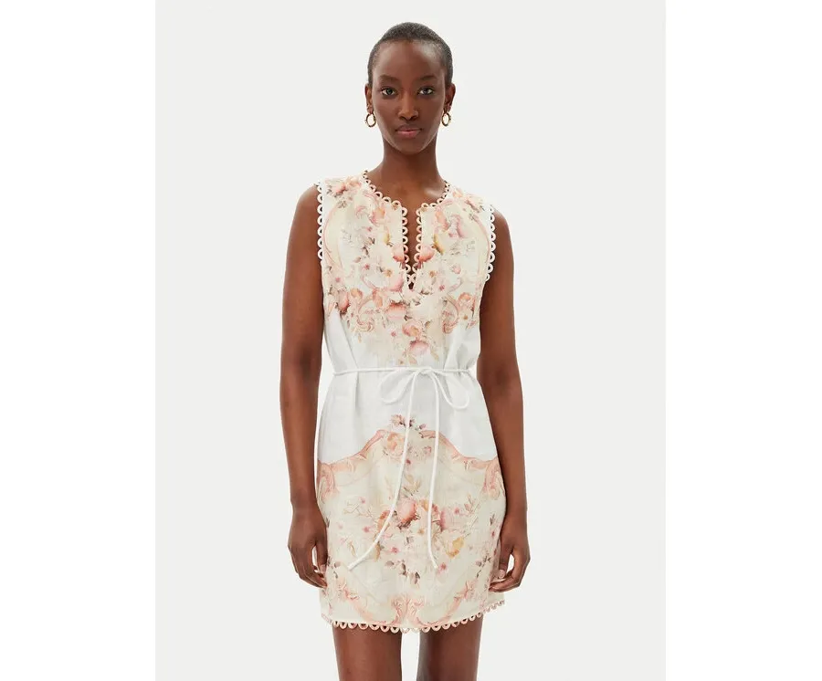 obrazek 1 TWINSET Sukienka letnia 251TT2441 Beżowy Regular Fit