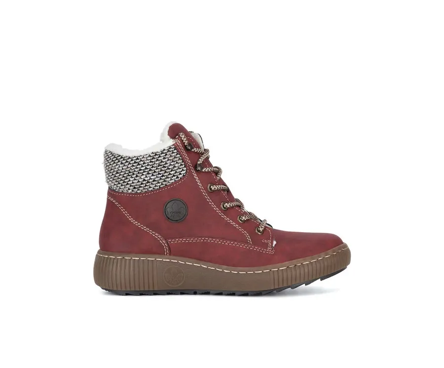 obrazek 1 Rieker Botki Z6620-33 Czerwony