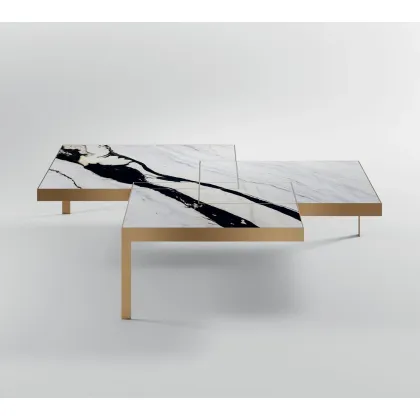 Zdjęcie Nowoczesny stolik kawowy wykonany z oryginalnego marmuru - Kreoo