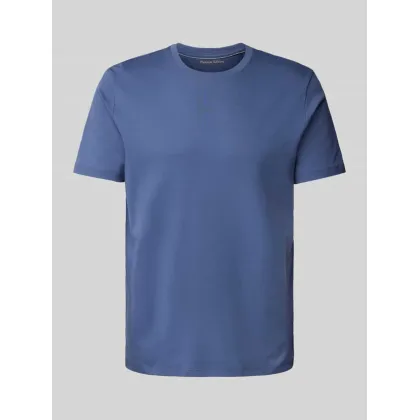 Zdjęcie T-shirt z prążkowanym okrągłym dekoltem
