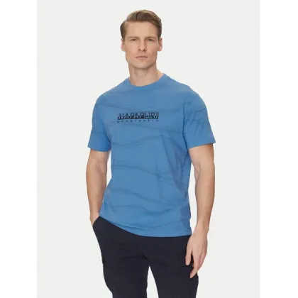 Zdjęcie Napapijri T-Shirt B-Cellini NP0A4ILS Niebieski Regular Fit