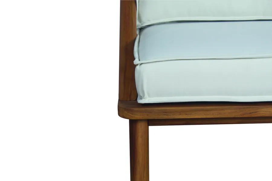 obrazek 2 Stylowa trzyosobowa sofa Ring wykonana z drewna tekowego