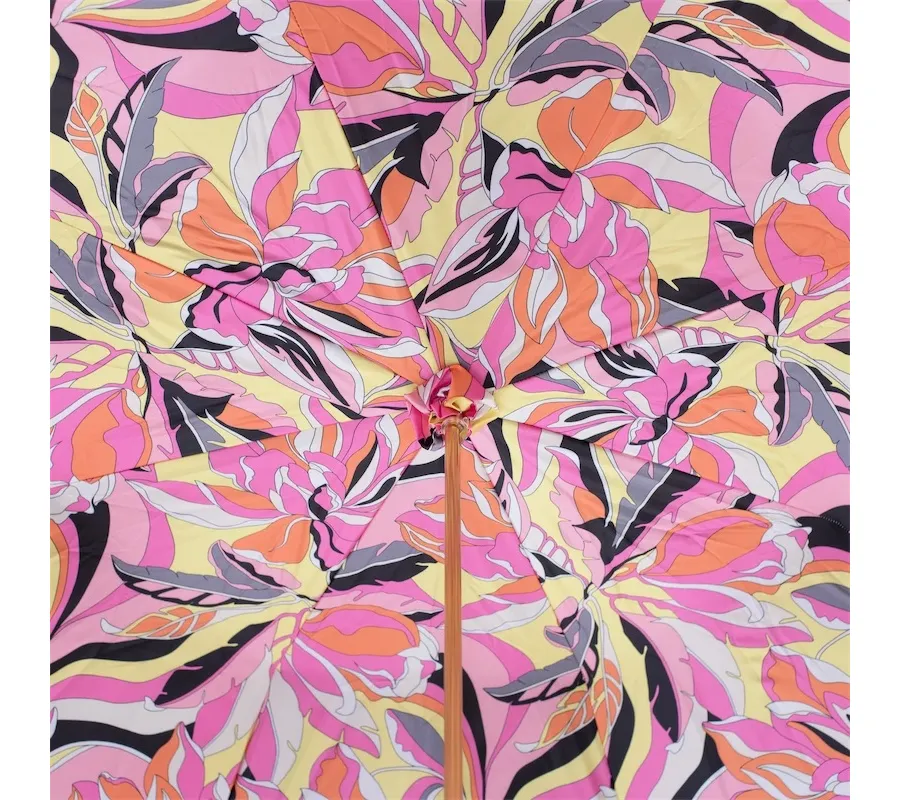 obrazek 4 Stylowy parasol damski w kolorze czarno-różowym – Pasotti