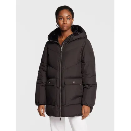 Zdjęcie Tommy Hilfiger Kurtka zimowa Chevron Sorona WW0WW36211 Czarny Relaxed Fit