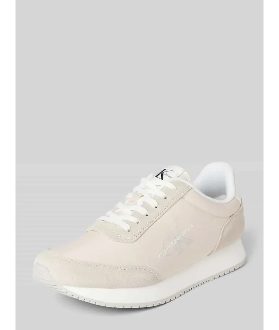 obrazek 1 Sneakersy skórzane z napisem z logo model ‘RETRO RUNNER’