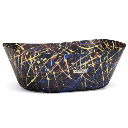 Zdjęcie Ekskluzywna umywalka 50 cm LIBRA BASIC – PUNK, czarny, lakier matowy