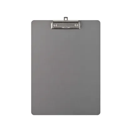 Zdjęcie Podkładka na dokumenty A4 wykonana z szarej skóry