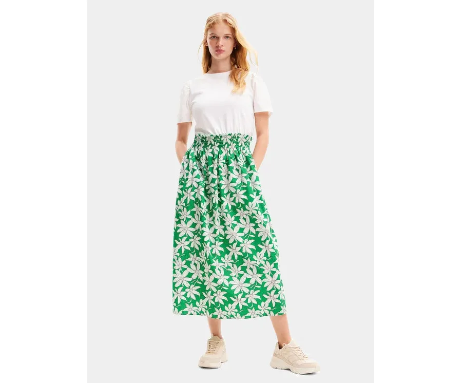 obrazek 1 Desigual Sukienka letnia Marlon 24SWVW40 Zielony Regular Fit