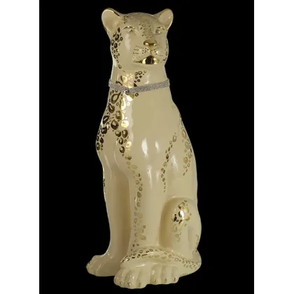 Picture Stylish leopard made of ceramics