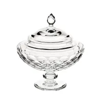 Picture Exclusive large Palazzo crystal candy container with an elegant and classic form - Vista Alegre