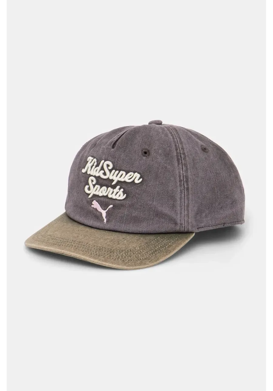 obrazek 1 Puma czapka z daszkiem bawełniana PUMA x KIDSUPER BB Cap kolor fioletowy z aplikacją 260180
