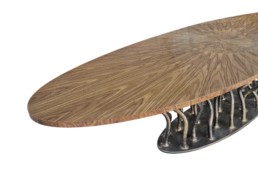 picture 3 Surreal dining table with walnut top - Karpa