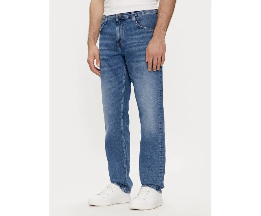 obrazek 1 Mustang Jeansy Denver 1014878 Granatowy Straight Fit