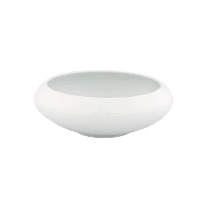 Zdjęcie Biała mała miska na sałatki Eternal z delikatnym geometrycznym motywem - Vista Alegre