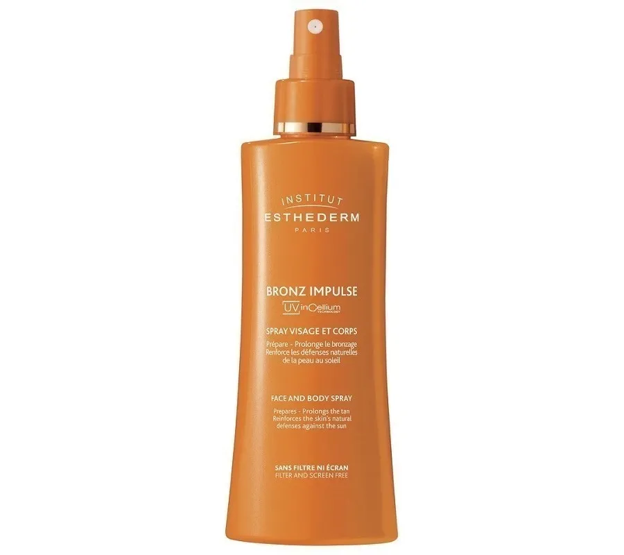 obrazek 1 Institut Esthederm Bronz Impulse Spray do twarzy i ciała przyśpieszający opalanie 150 ml