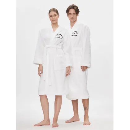 Zdjęcie KARL LAGERFELD Szlafrok Unisex Logo 225W2190 Biały