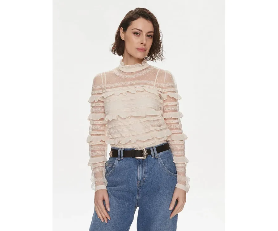 obrazek 1 TWINSET Bluzka 241TP2041 Beżowy Regular Fit