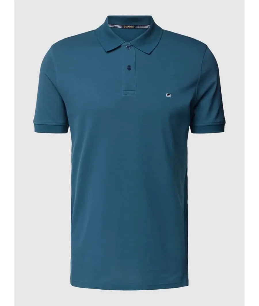 obrazek 1 Koszulka polo o kroju slim fit w jednolitym kolorze