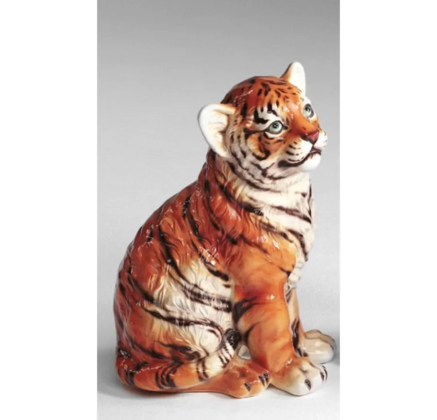 obrazek 1 Wyjątkowa figura z ceramiki młody tygrys - Il Gattopardo
