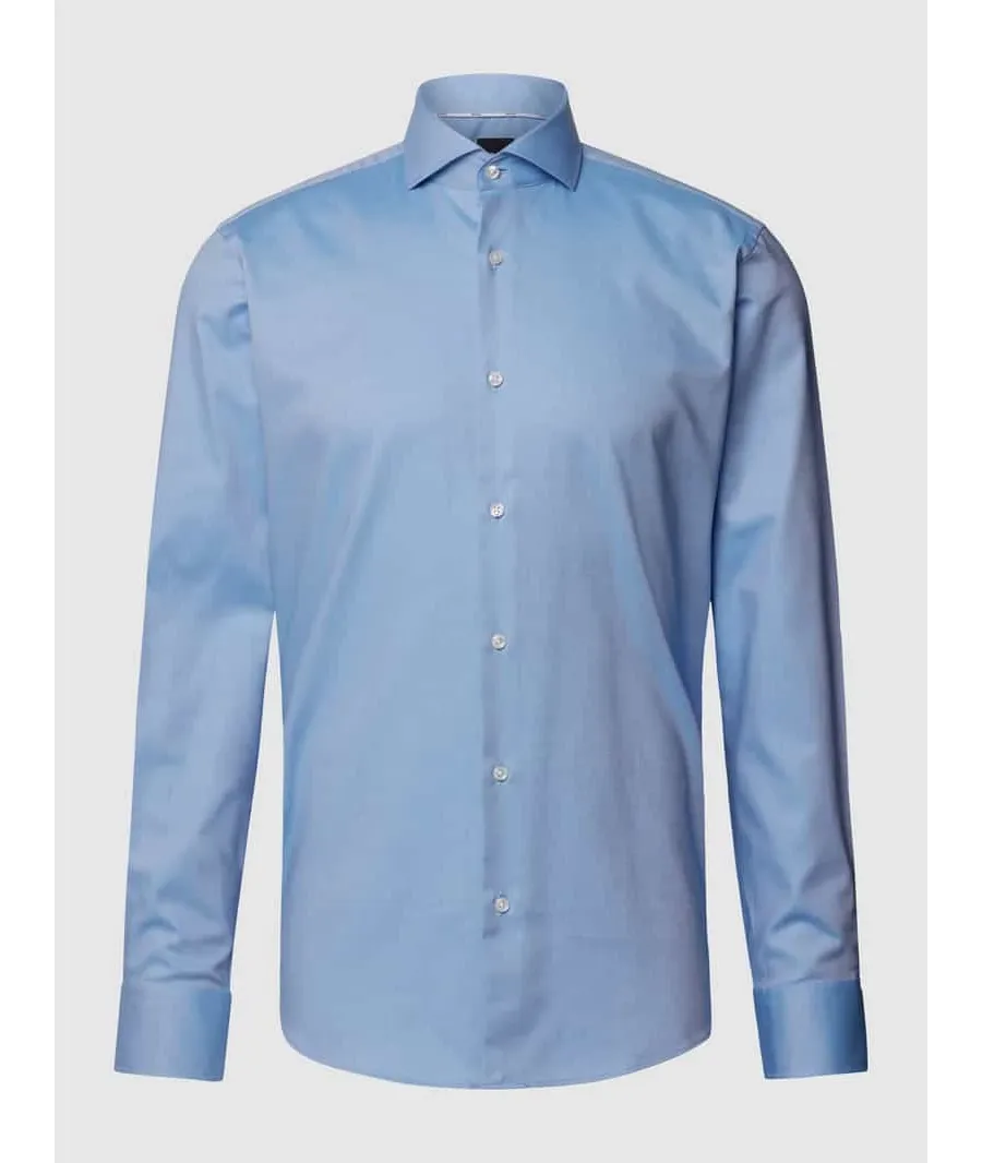 obrazek 1 Koszula biznesowa o kroju slim fit z fakturowanym wzorem