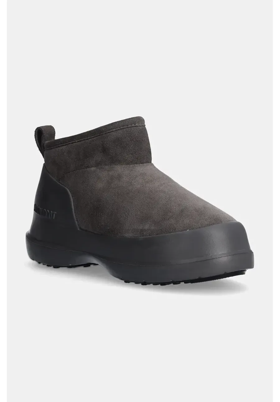 obrazek 1 Moon Boot śniegowce zamszowe MB LUNA LOW BOOT SUEDE kolor szary 80D2480040 H005