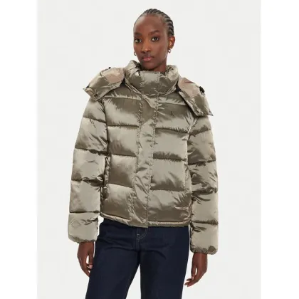 Zdjęcie Calvin Klein Jeans Kurtka zimowa Shiny Monologo J20J224616 Szary Regular Fit