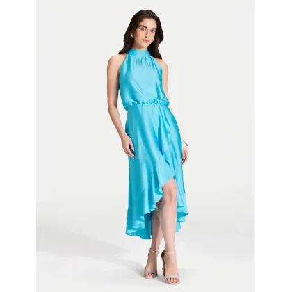 Zdjęcie Swing Sukienka koktajlowa 5AH04500 Niebieski Regular Fit