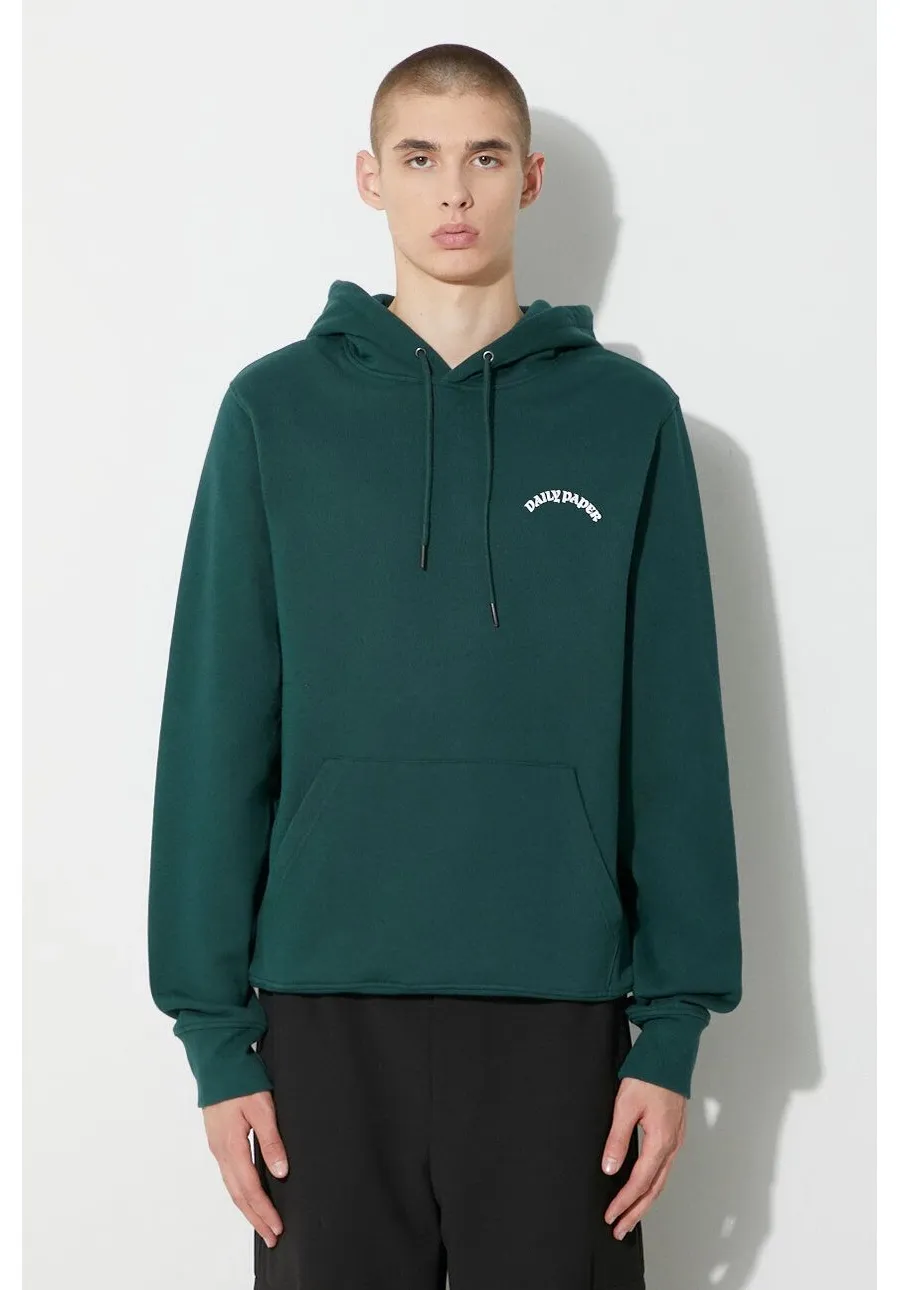 obrazek 1 Daily Paper bluza bawełniana Rachard Hoodie męska kolor zielony z kapturem z nadrukiem 2321108