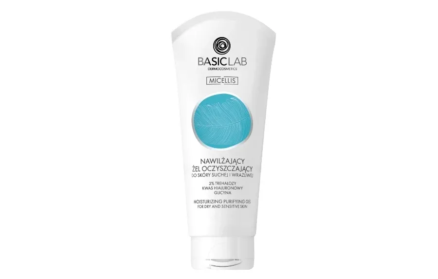 obrazek 1 Basiclab Dermocosmetics Mini nawilżający żel oczyszczający do skóry suchej i wrażliwej 100000 ml