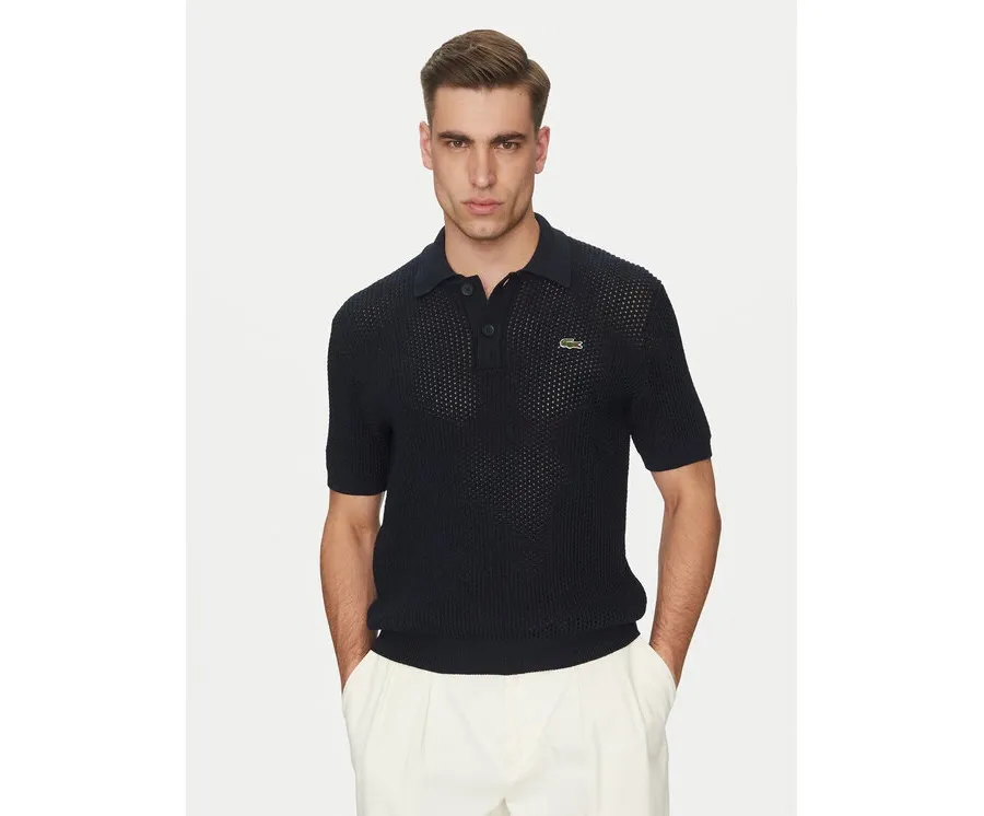 obrazek 1 Lacoste Sweter AH9724 Granatowy Regular Fit