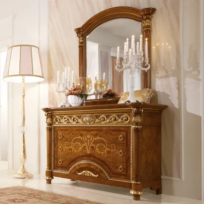 Zdjęcie Ekskluzywne włoskie lustro wolnostojące w stylu barokowym