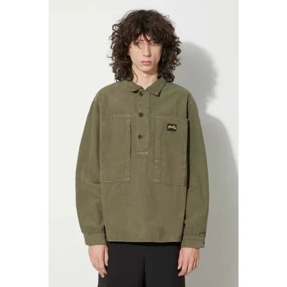 Zdjęcie Stan Ray koszula sztruksowa PAINTERS SHIRT kolor zielony relaxed z kołnierzykiem klasycznym AW2311314