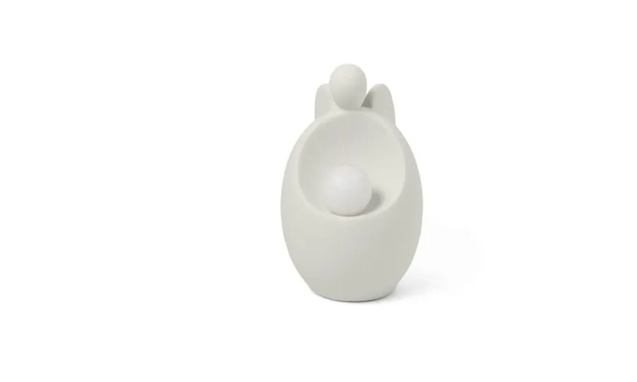 obrazek 4 Włoska ceramiczna figurka anioła ze świeczką