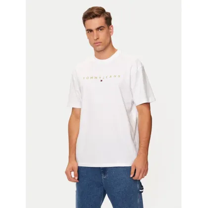 Zdjęcie Tommy Jeans T-Shirt DM0DM19694 Biały Regular Fit