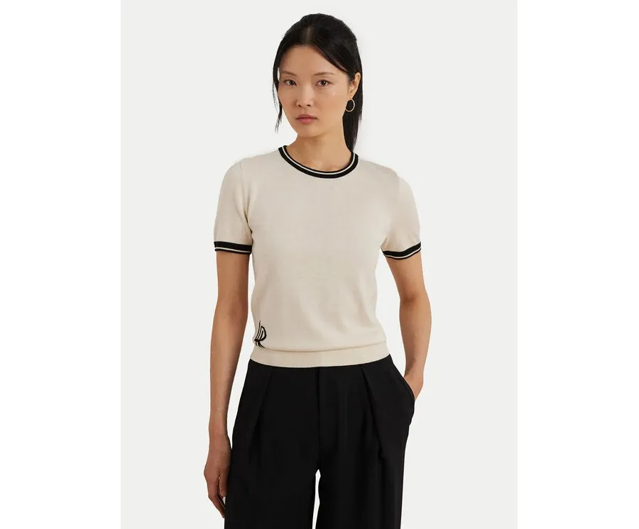 obrazek 1 LAUREN RALPH LAUREN Sweter 200963659001 Écru Relaxed Fit